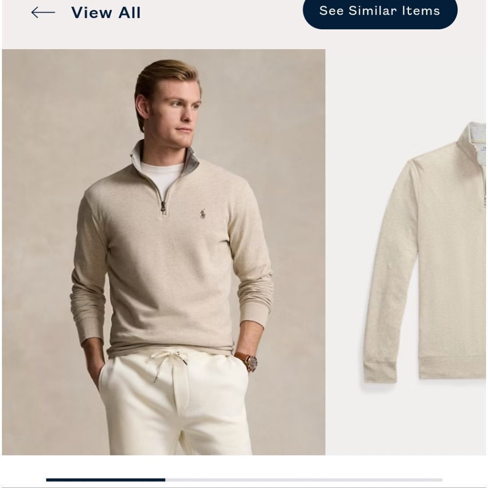 Polo by Ralph Lauren  Beige Sweater Men's